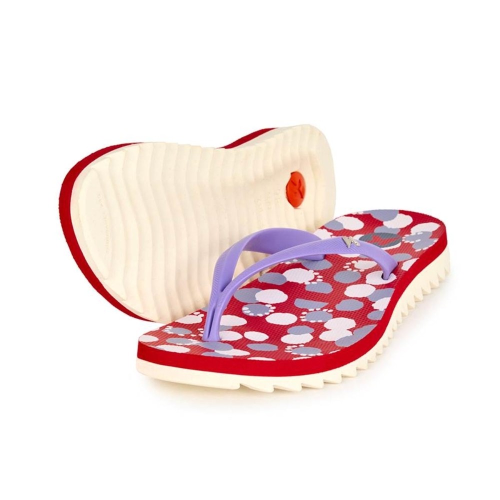 Chinelo Kenner Ibiza Polka Feminino - Vermelho em Oferta na Shopee