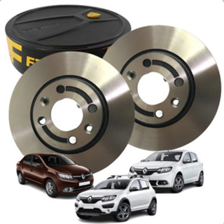 Par Disco De Freio Dianteiro Original Stepway Logan Sandero em Oferta na Shopee
