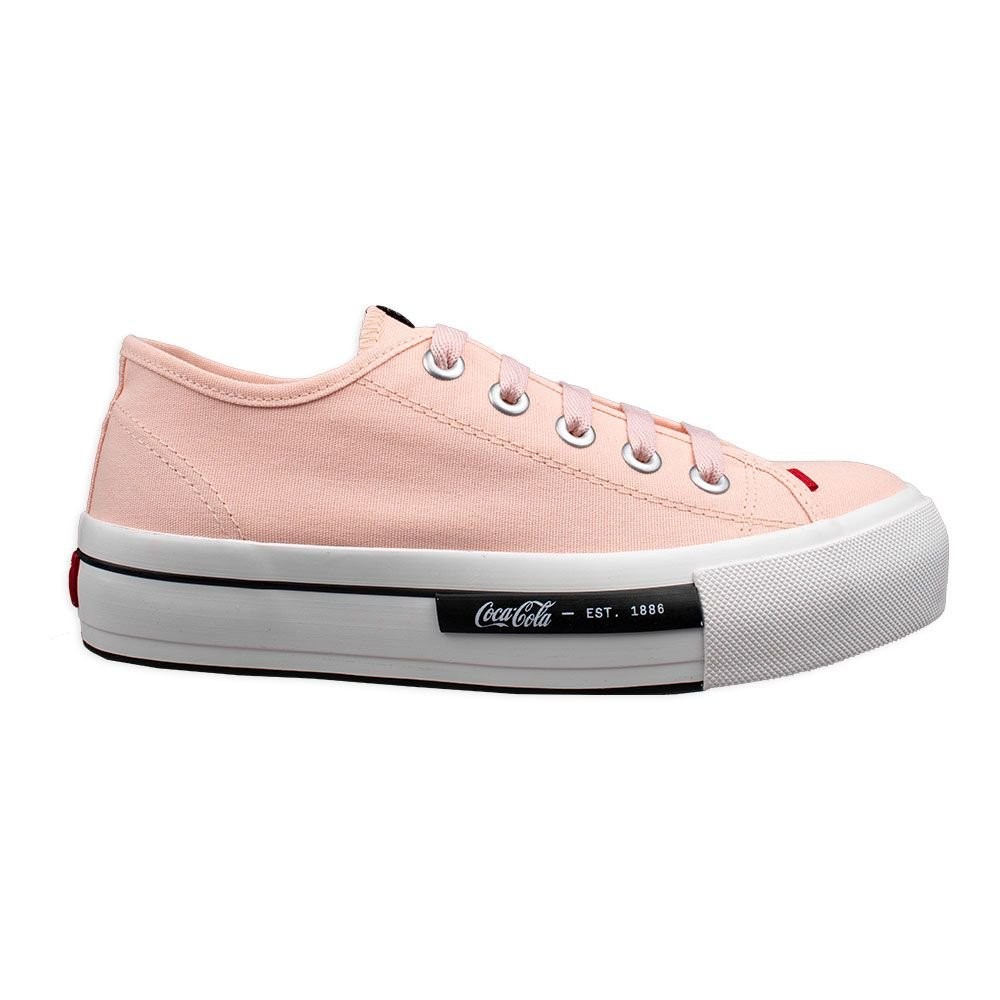 Tênis Coca-Cola Daytona Plataforma Canvas Casual Feminino