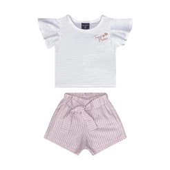 Conjunto Infantil com Blusa e Shorts Guloseima