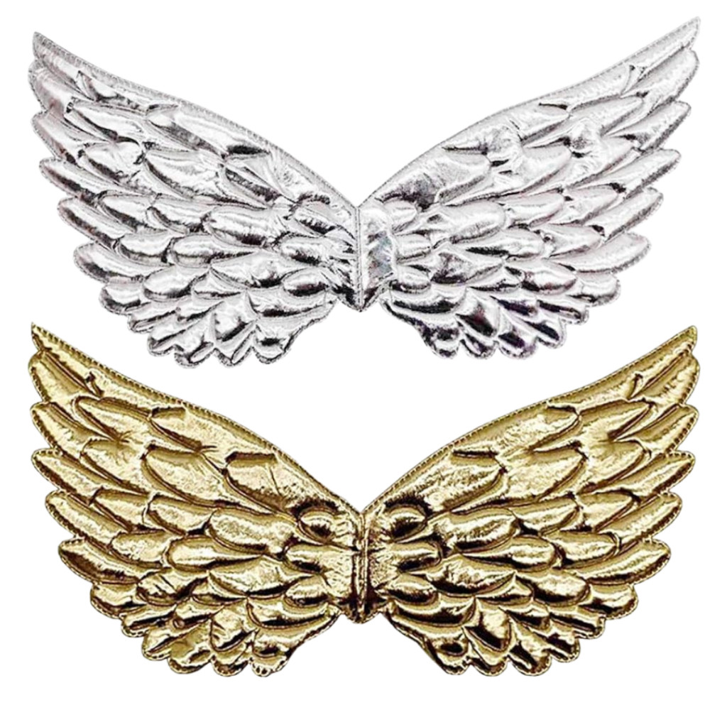 Fantasia de Anjo Asa Metalizada Fantisia de Carnaval