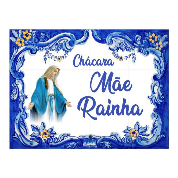 Quadro P/ Chácara, Sítio Em Azulejo 60x80 Alta Durabilid.