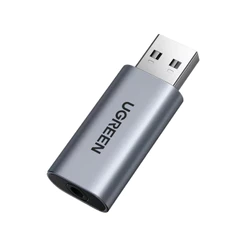 Ugreen Adaptador de Áudio Externo Usb 2.0 para 3,5 mm Suporta Plug