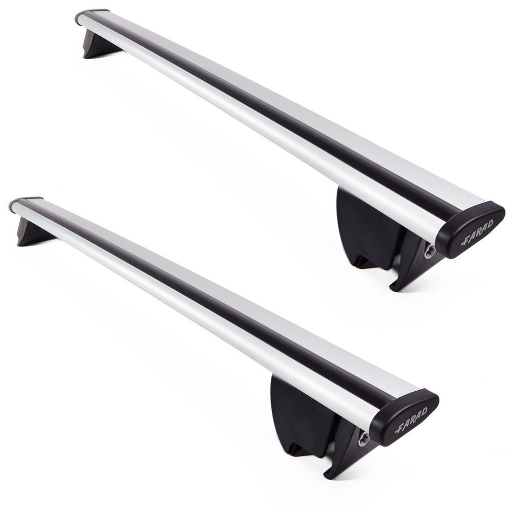 Rack De Teto Bagageiro Farad Alu2 Aerodinamico 120cm Hilo Volvo XC90 2016 em diante Longarina Alta