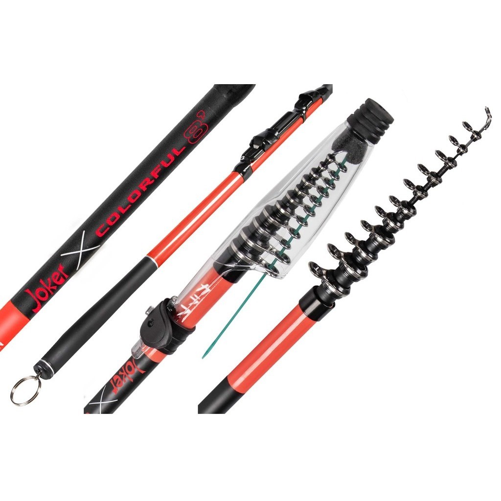 Vara Joker Telescópica Com Passador Ultralight 2,40mt Maruri
