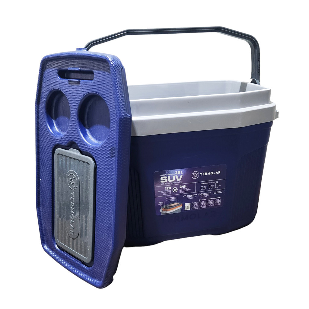 Caixa Térmica Cooler 20 Litros Para 26 Latas Praia Pesca Camping Termolar