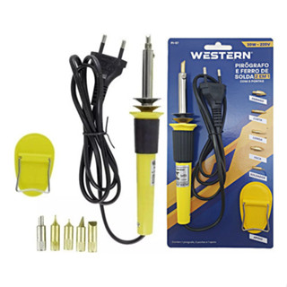 Pirografo Gravador E Soldador Grava Madeira Couro 127 / 220v em Oferta na Shopee