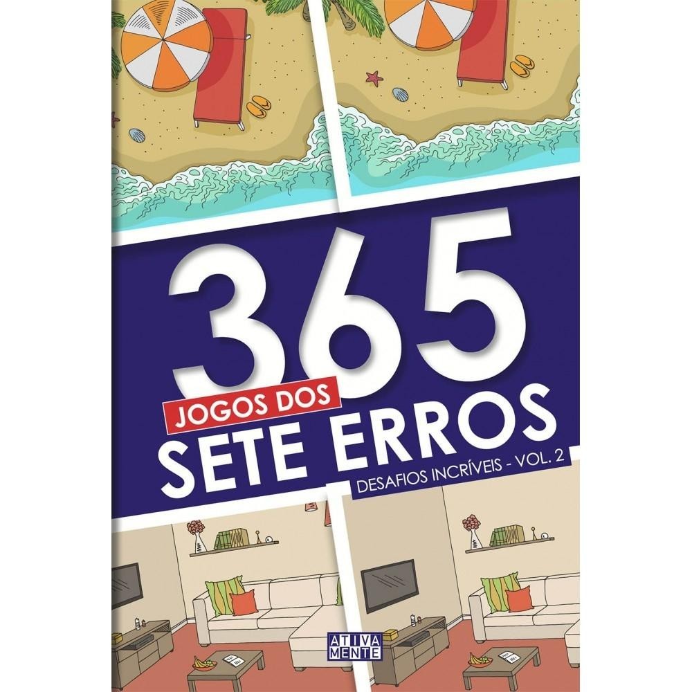 Livro 365 jogos dos sete erros - vol. 2 em Oferta na Shopee