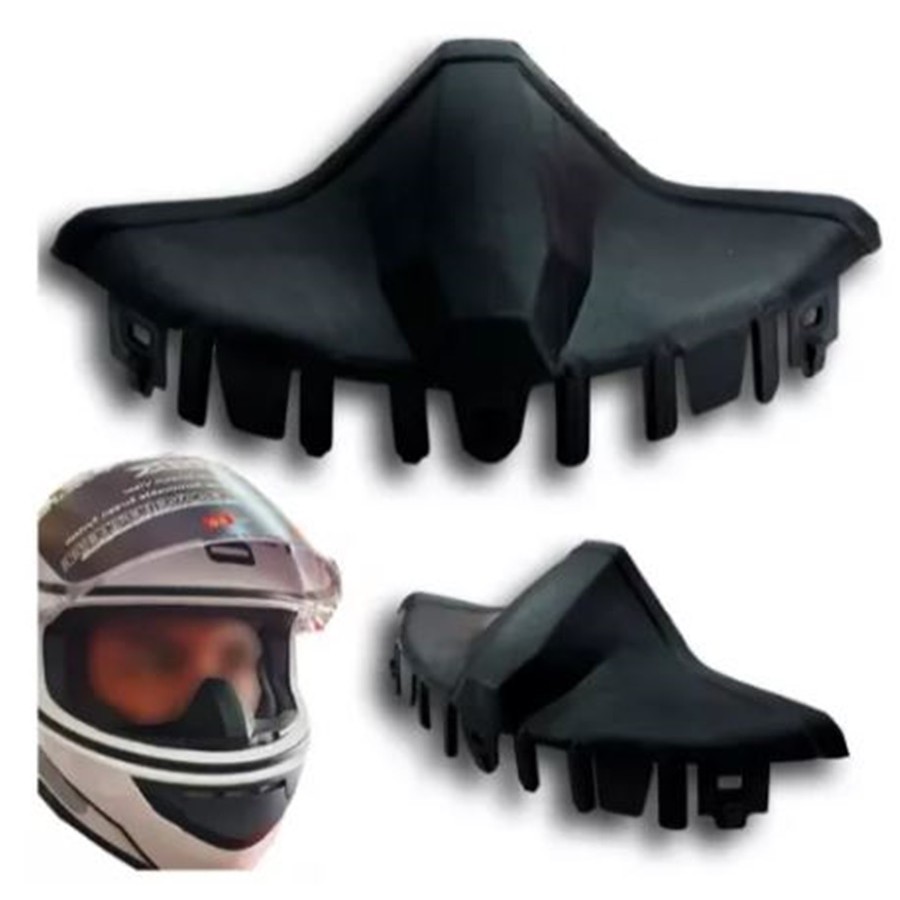 2 Narigueira Protetor Nariz Universal Capacete Helt - San Marino - Moto X - Nasa - Pro Tork - LS2 - Shark - Vaz - JHC - Norisk - Bieffe - Zeus - Yohe - Texx - Motosky - EBF - Fly - Peels - Honda - Mix Fokker - Taurus (2)unidades