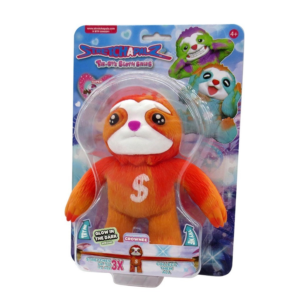 Boneco Elástico Preguiça Tie-Dye Crownee - Stretchapalz - Hobbies & Collections
