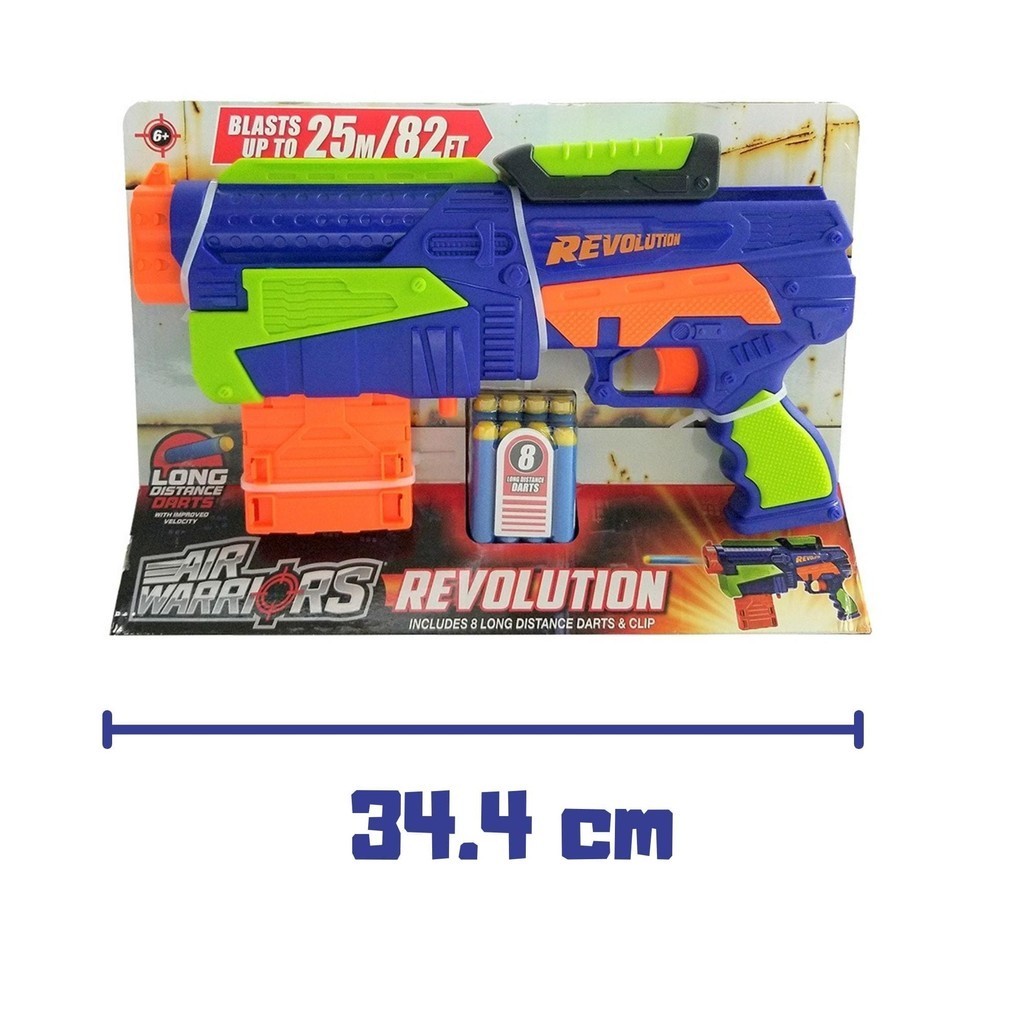 X-Target Revolution com 8 Dardos Azul Alcance de 25m Multikids - BR2027 — imagem 2 de 2