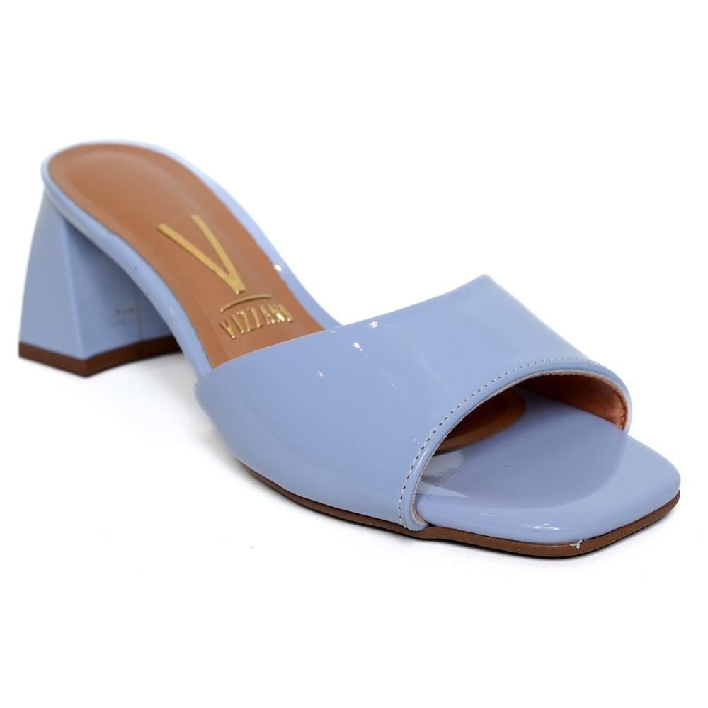 Tamanco Vizzano Verniz Salto Medio Bloco Color - Jeans - Women Shoes