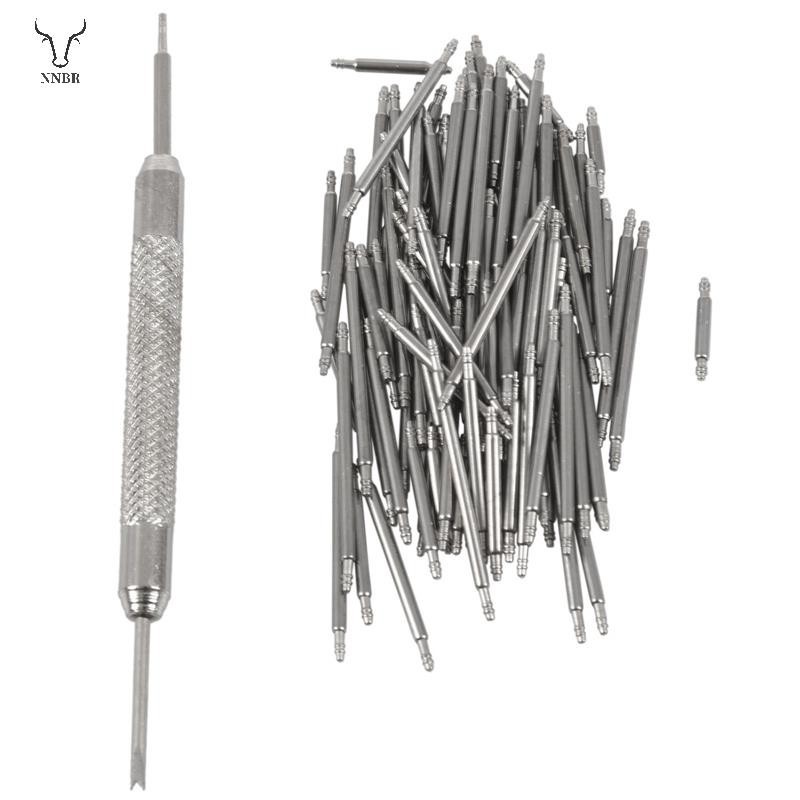 108pcs 8-25mm De Aço Inoxidável Pulseira Barra De Ligação Da Mola Removedor De Pinos Nova Prata