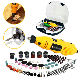 Mini Retifica Profissional 500W 210 Peças Com Maleta + Extensor Nakasaki Original Lixadeira em Oferta na Shopee