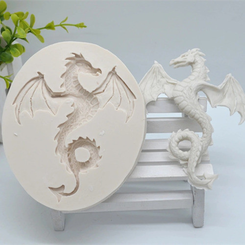 Molde De Silicone Dragão P/ Confeitaria E Biscuit