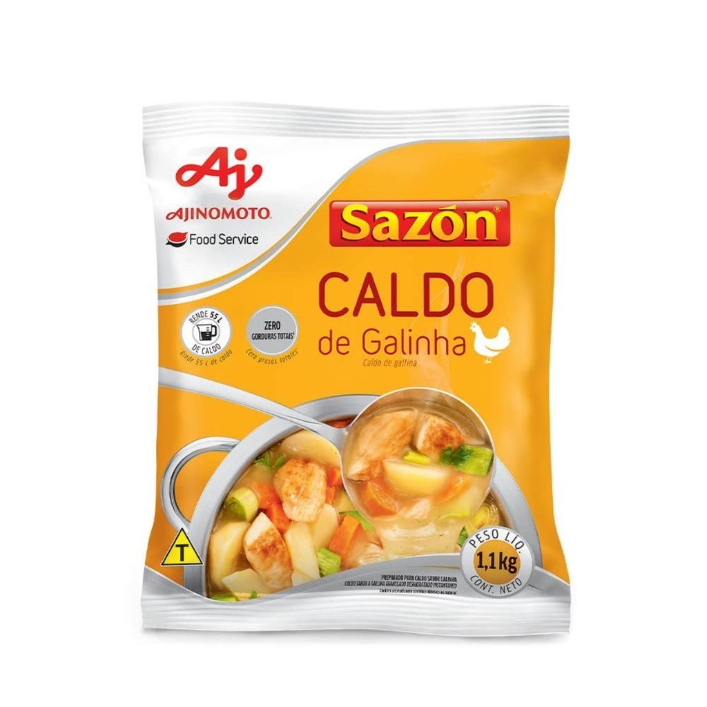 Caldo Em Pó SAZÓN® Profissional Sabor Galinha 1,1Kg