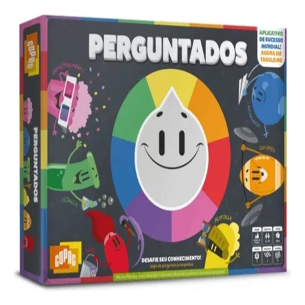 Jogo de Cartas Perguntados Copag 30840 em Oferta na Shopee