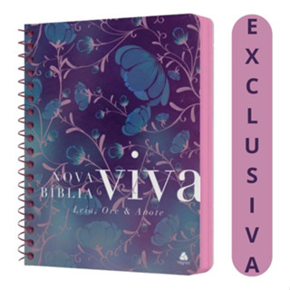 Nova Bíblia Viva - Leia, Ore E Anote - Flores Do Campo - Com Abas Adesivas E Palavras De Jesus Em Vermelho em Oferta na Shopee