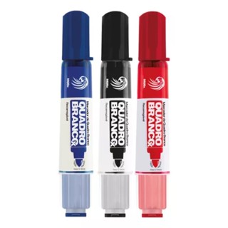 Kit 3 Marcador Canetão Para Quadro Branco Recarregável Não Mancha em Oferta na Shopee