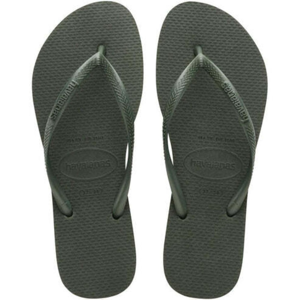 Chinelo Havaianas Slim Tradicional Feminino - Verde Oliva - Women Shoes