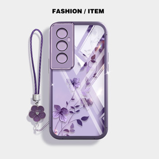 Para Oppo Realme C75 C67 C65 C35 4G C55 C33 Narzo 50A Prime 4G Flor Videira Plantas Com Pendurado Corda Anti Queda Trans em Oferta na Shopee