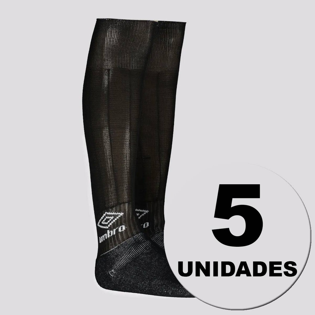 Kit 5 Meiões Umbro Classic Preto em Oferta na Shopee