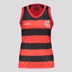 Regata Flamengo Nós Feminina Preta e Vermelha