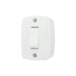 Interruptor Sobrepor Simples Retangular 6A 250V Ilumi