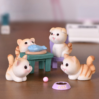 Micro Simulação Paisagística Criativa De Desenhos Animados Gatinhos Móveis Ornamentos Para Animais De Estimação Acessórios doll house desktop knick-knacks em Oferta na Shopee