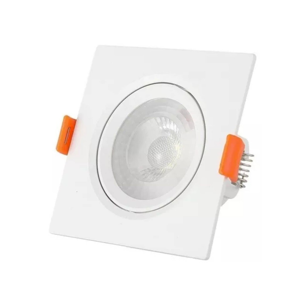 Kit 10 Spot Quadrado Led 5w Lampada Direcionável Sanca Gesso