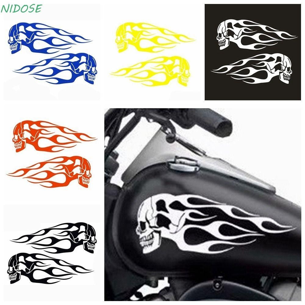 NIDOSE Adesivos Para Tanques Acessórios De Modificação À Prova D'água Ornamento Motocicletas