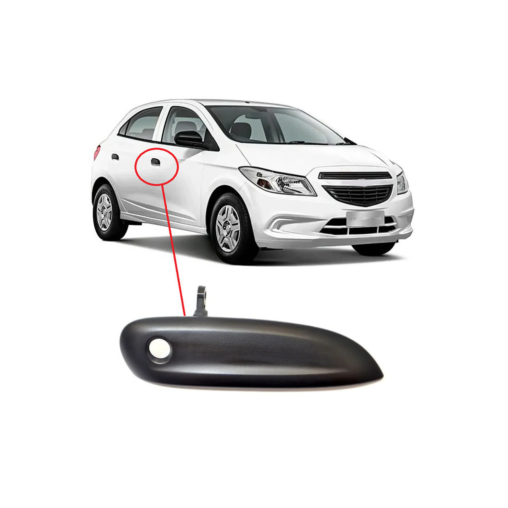 Macaneta Externa Porta Dianteira Com Furo Onix Cobalt Prisma 2011 2019 Lado Direito em Oferta na Shopee