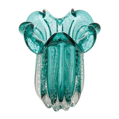 Vaso Wolff Italy de Vidro Tiffany 19cm x 24cm