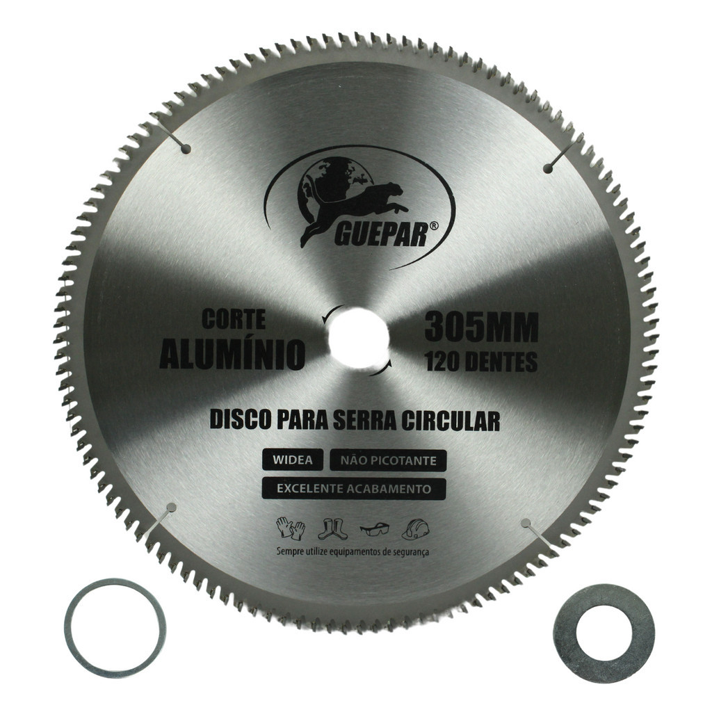 Disco de Serra Circular p/ alumínio 305mm 120 dentes Guepar em Oferta na Shopee
