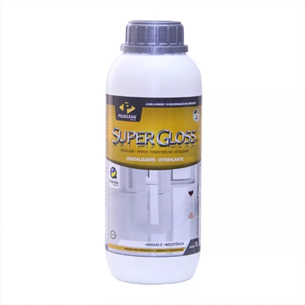 Supergloss Lp Pisoclean Cristalizante Vitrificante Brilho 1L