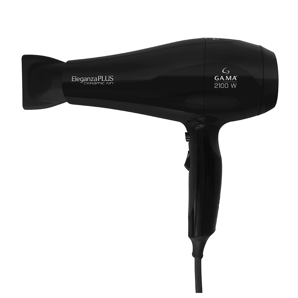 Secador de Cabelo Gama Italy Eleganza Plus Profissional Ceramic Ion 2100W Preto 220V