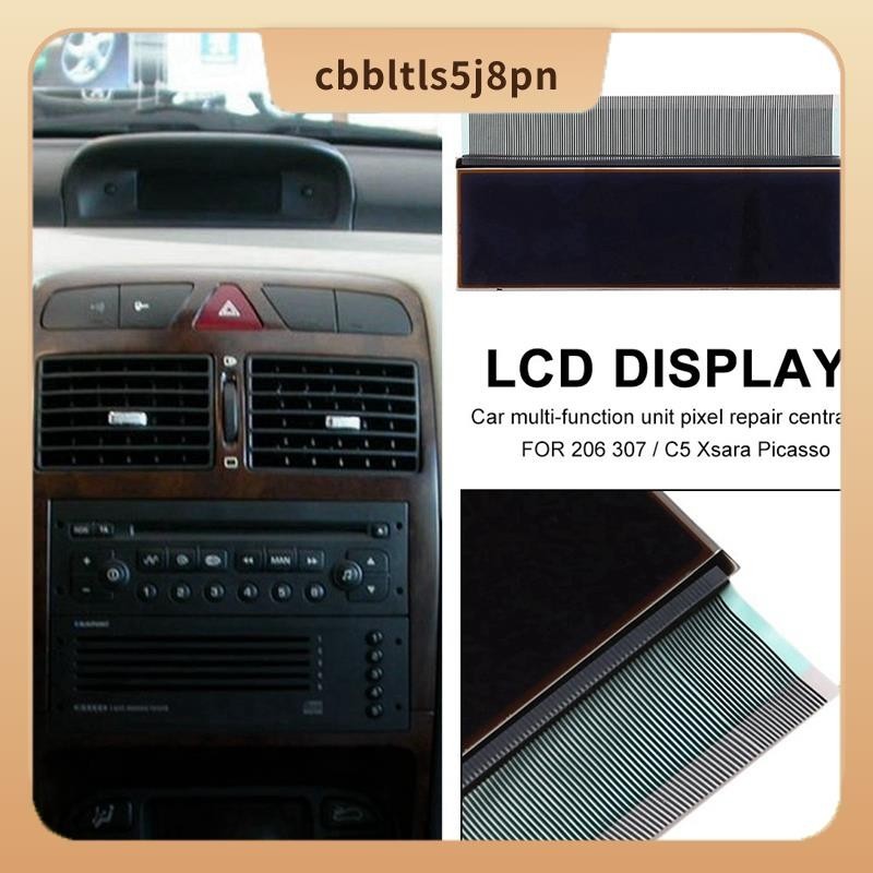 Visor LCD Do Navegador Central Carro Para Peugeot 206 307 Citroen C5 Xsara Picasso Peças De Reposição Unidade Multifuncional Tela Pixel Reparo