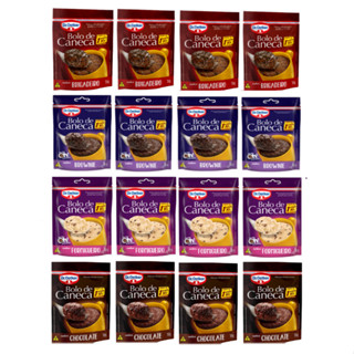 Kit c/ 16un Bolo de caneca 4 sabores Diferentes em Oferta na Shopee