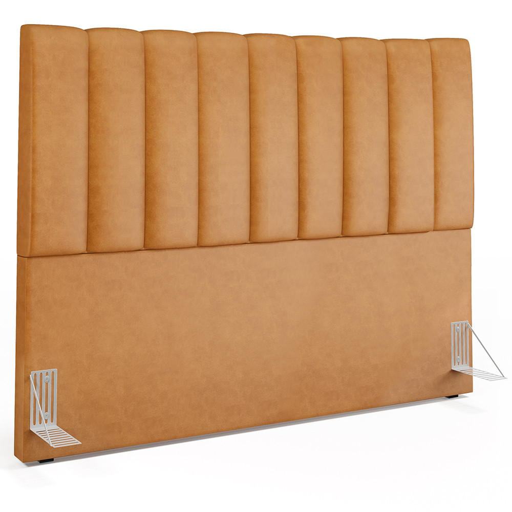 Cabeceira Cama Box Queen 160 cm Dália W01 Couríssimo Whisky - Lyam Decor