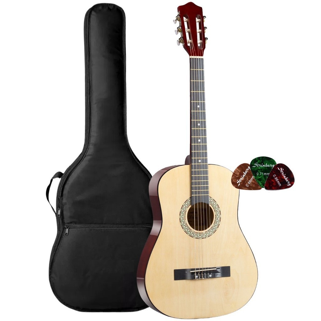 Kit Violão Acústico Estudante Iniciante Bravo An100 Nylon Clássico + Capa Palheta em Oferta na Shopee
