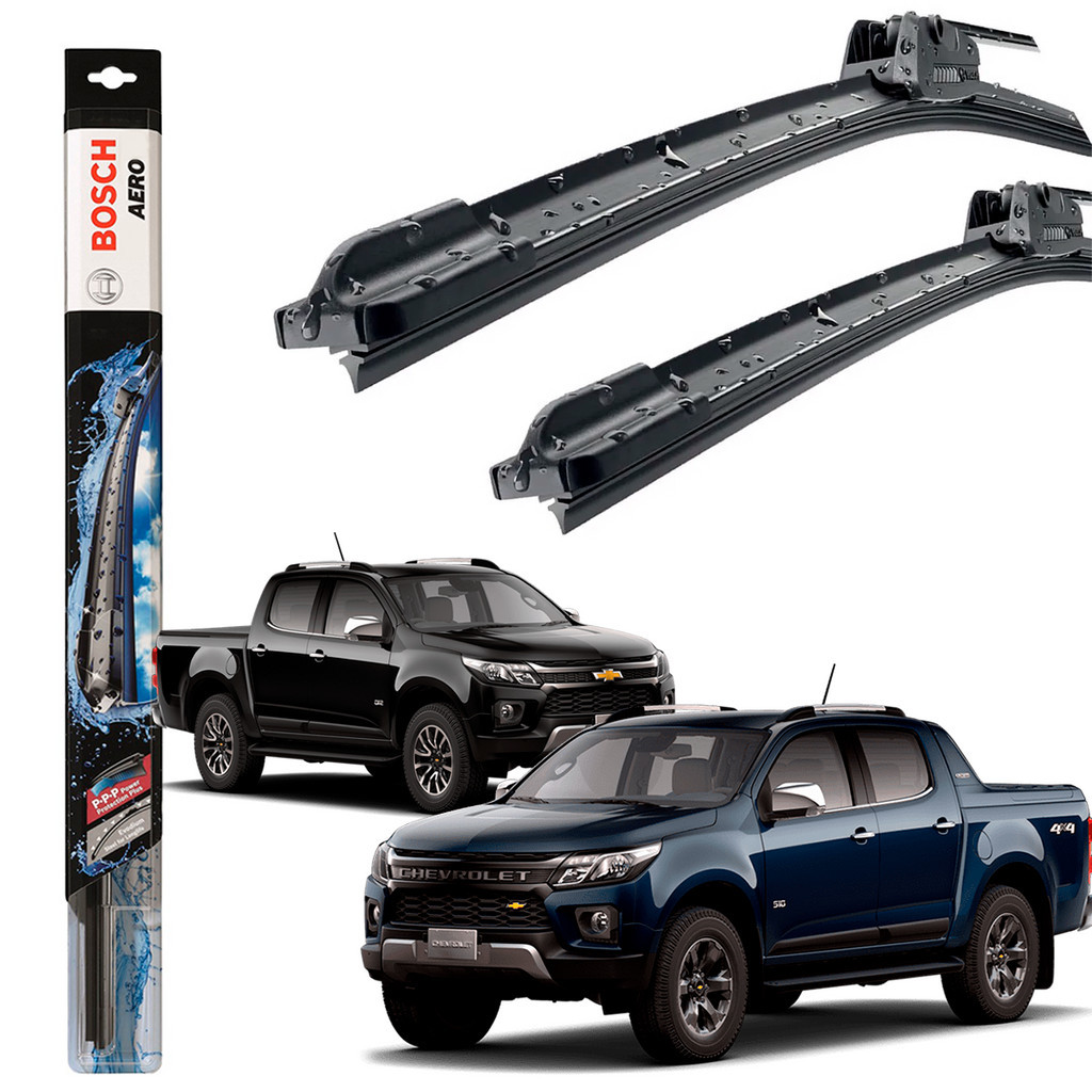 Kit Palheta Limpado Parabrisa S10 Lt Ltz 2019 2020 2021 2022 2023 Original Bosch em Oferta na Shopee