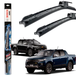 Kit Palheta Limpado Parabrisa S10 Lt Ltz 2019 2020 2021 2022 2023 Original Bosch