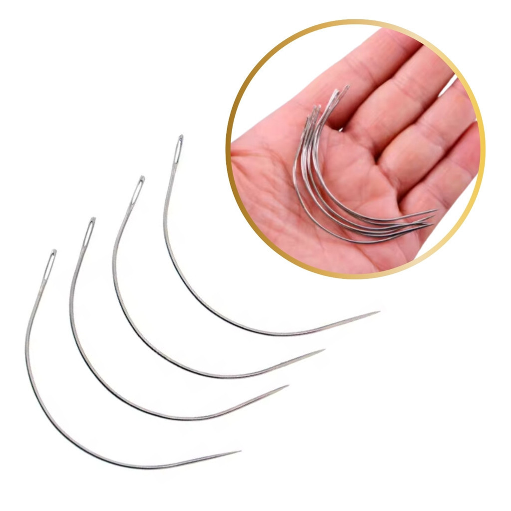 Agulha Curvada Para Mega Hair e Entrelace