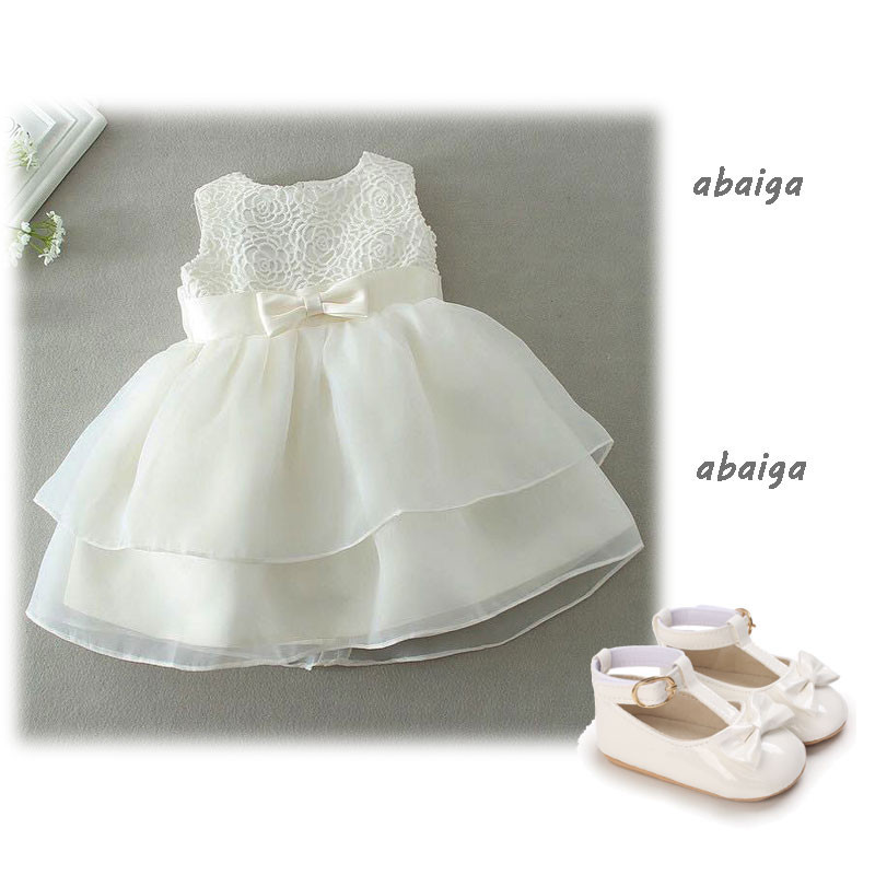 0-18 Meses Vestido De Batismo Princesa Para Menina Batizado Recém-Nascida Noiva Formal