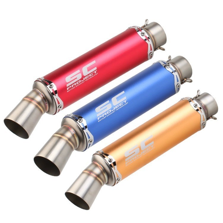 51MM Entrada Universal Sino Boca Ponta De Escape Da Motocicleta Deslizamento-on 2 Polegadas Silenciador Do Tubo