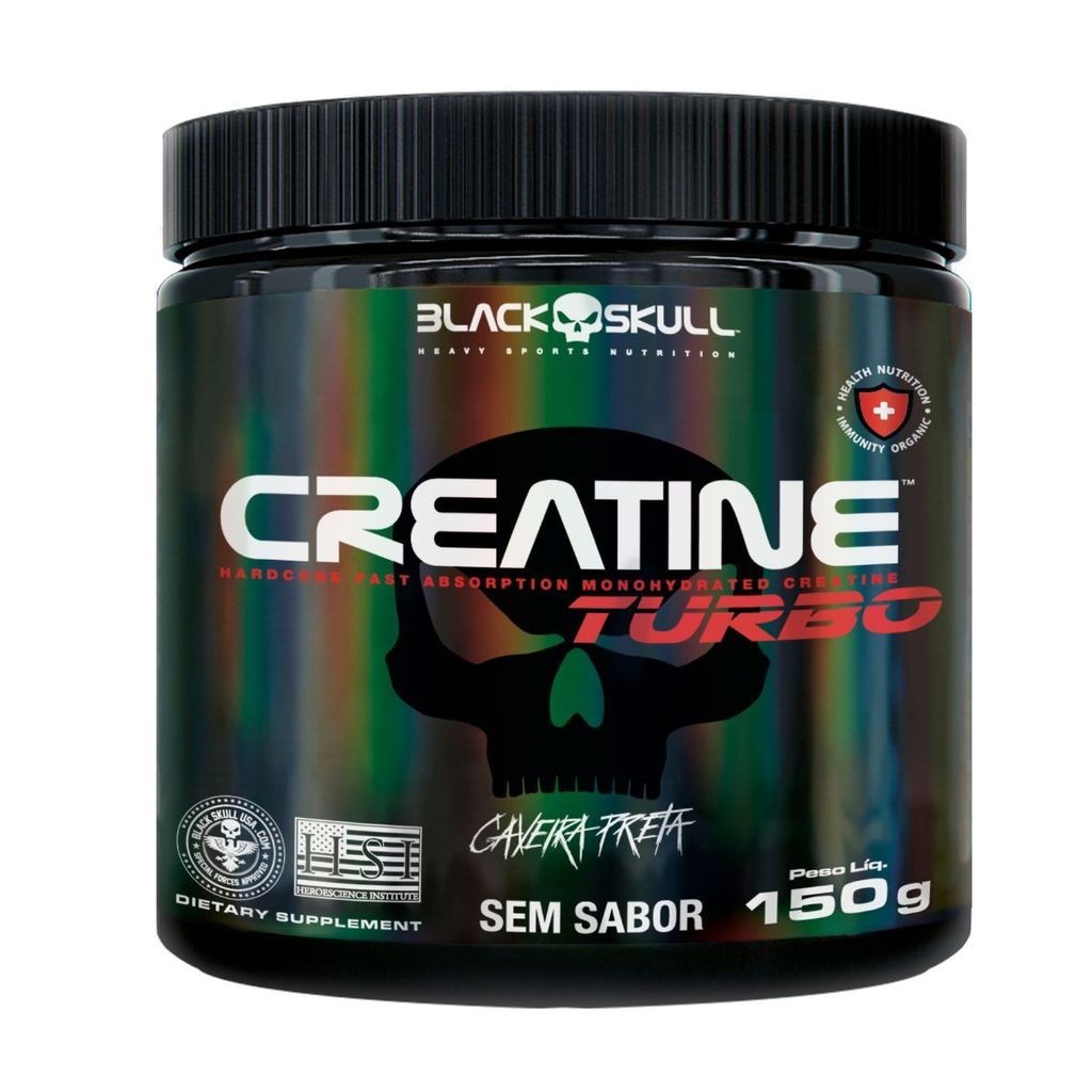 Creatine Turbo - 150g CAVEIRA PRETA - Health