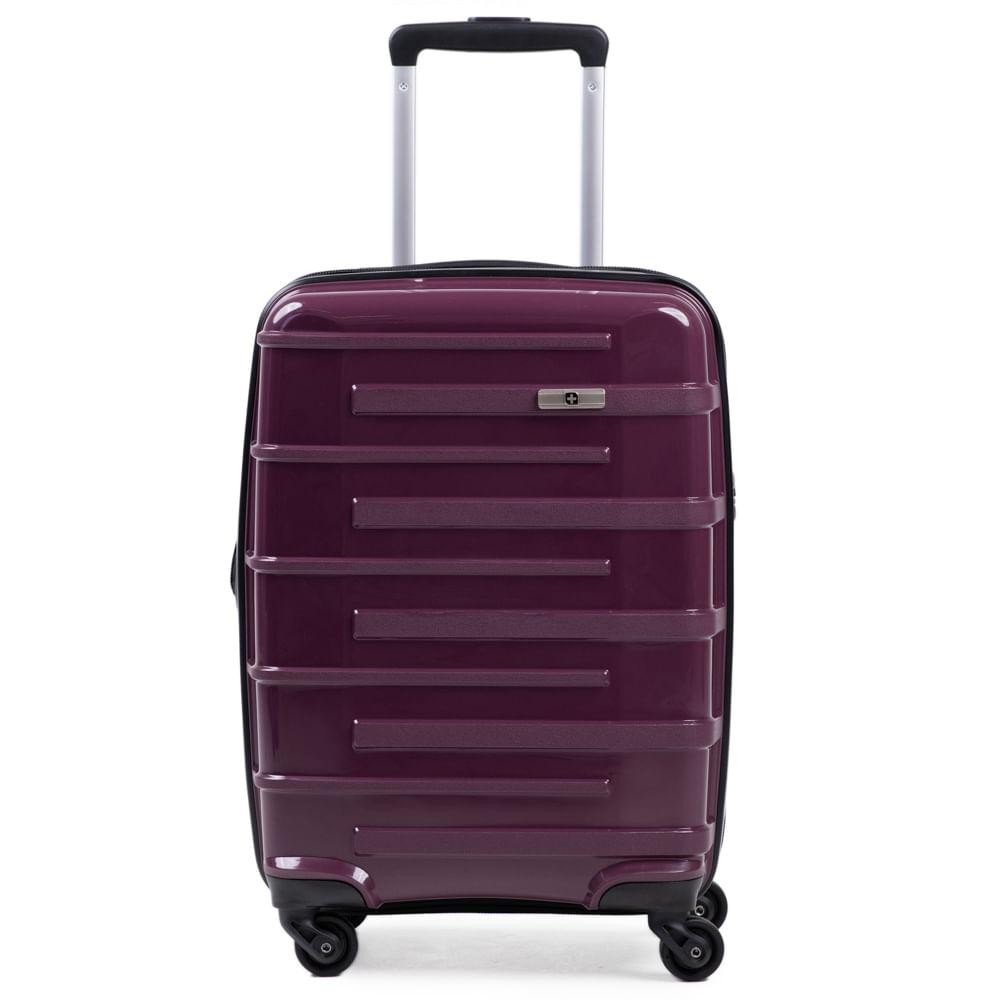 Mala de Bordo Polipropileno 4 Rodas SwissOne Montreux Roxo