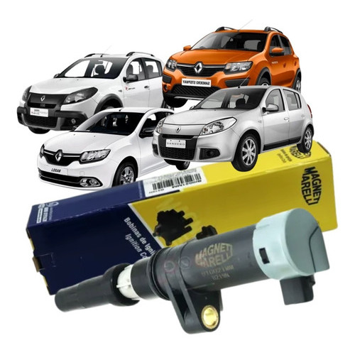 Bobina Ignição Magneti Marelli Clio Duster Fluence Kangoo Logan Megane Sandero Scenic Symbol