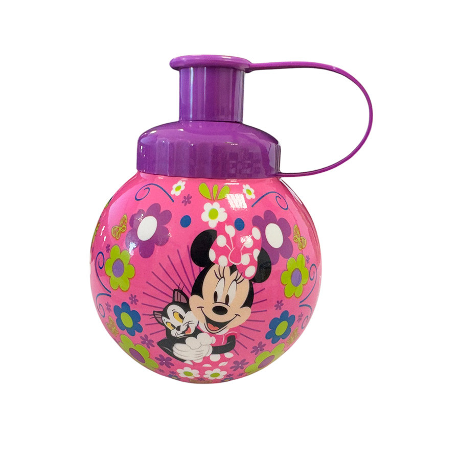 Garrafa Squeeze Bola Minnie Amigos - Roxo - 250ml  - 1 unidade - Rizzo - Home & Living