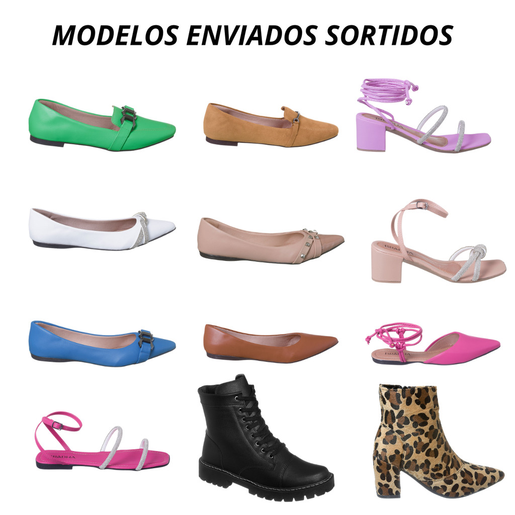 ∴ Kit Com 3 Pares De Calçados Sortidos Queima De Estoque Promoção